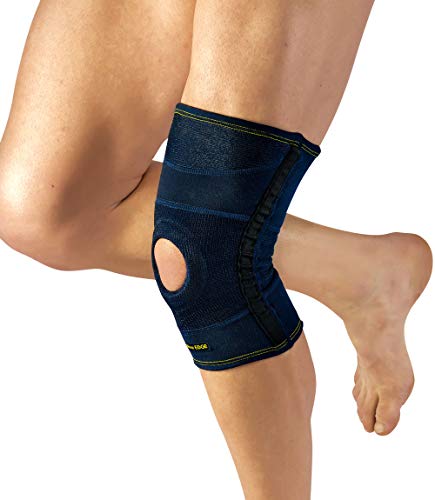 Pavis New Edge Line - Rodillera Art. 23 Tubular con Agujero rotuleo - Talla XXXL (52 a 56 cm). Circunferencia del Muslo.