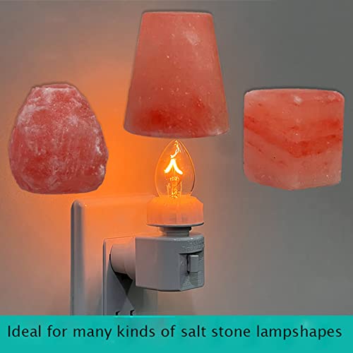 Twdrtdd Night Light Plug In Base, 360° Rotatable Waterpfoof Nightlight With On/Off Switch For Himalayan Salt Wall Lamp,Wall Light (White) #TOP5