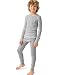 Hanes Boys Thermal X-Temp Underwear Set Heather Grey M