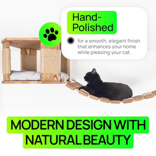 Set de 3 Piezas para Escalar en Pared para Gatos miniatura 4