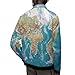 Psesaysky World Map Men's Lightweight Jackets Soft Stand Collar Sport Coat for Men Long Sleeve Loose Coat Top Men Coats Fashion Jacket