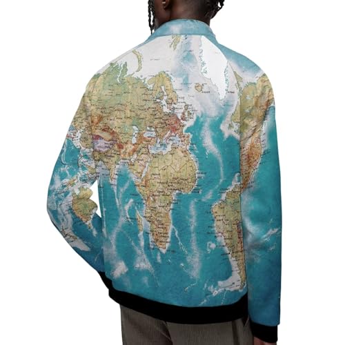 Image of Men's Lightweight Jackets Casual Full Zip Fleece Jacket Men Coats Fashion Long Sleeve Sweatshirt