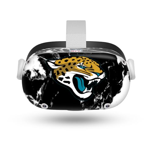 Autocollant Meta Quest 2 vinyle anti-bulles NFL Jaguars marbre