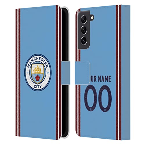 Étui en cuir Manchester City FC premium pour Samsung S21 FE 5G finition kit personnalisé