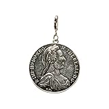 Durchmesser Trachtenanhänger: ca. 3,8 cm + Karabiner-Haken Als Charivari-Trophäe oder Charm für Trachten-Armband und Trachtenkette geeignet Trachtenschmuck für Dirndl, Lederhose und Tracht von Hand gefertigt, Lieferumfang enthält nur den Charivari-An...