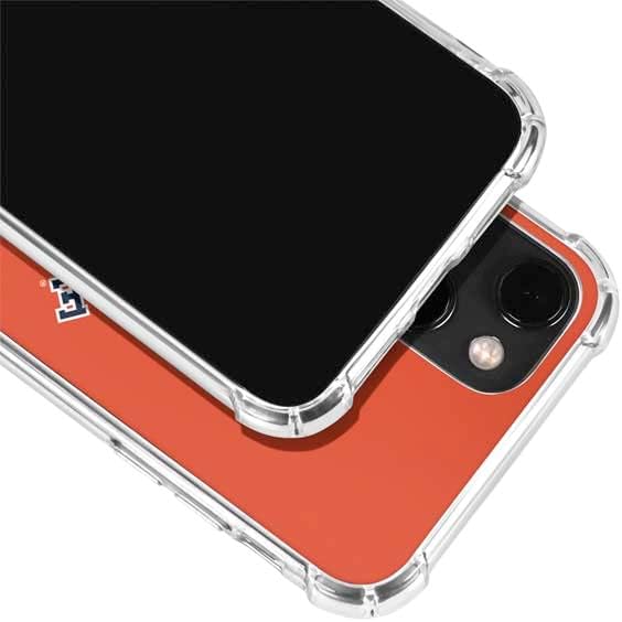 Skinit Clear Phone Case Compatible with iPhone 14 - Officially Licensed Syracuse University S Orange Design