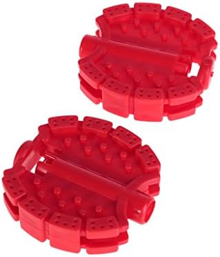 Seaskyer 1 Pair Bicycle Pedal Children Bike Tricycle Replacement Cycling Tools Non Slip 70x61mm (Red)