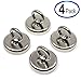 CMS MAGNETICS - 4-Pack Strong Strong Neodymium Fishing Magnets and Eye Bolts | Rare Earth Treasure Hunting | 112-Pound Pull Force Rating