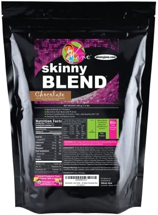 Skinny Blend – Best Tasting Protein Shake for Women – Delicious Protein Smoothie Powder – Weight Loss Shakes – Meal Replacement Shakes – Low Carb Protein Shakes – Lo Carb Shakes – Diet Supplements – Weight Control Shakes – Appetite Suppressant – Increase Energy – 30 Shakes per Bag (Chocolate)