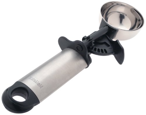 Hoffritz Stainless Steel Lever Ice Cream Scoop