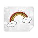 Rainbow Weather Wind Illustration Pattern Cleaning Cloth Screen Cleaner 2pcs Suede Fabric