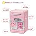 civan ATM Piggy Bank for Kids, Electronic Money Saving Box with Password, Safe Cash Coin Saving Bank Toys for Ages 8-13 3-8 Kids Girls Boys Birthday (Pink)