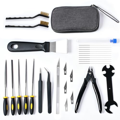 3D Printer Tools Kit, 28pcs 3D Printer Accessories for All FDM/SLA Printers with Storage Case, for Bambu Lab, Ender 3, Kobra, etc.