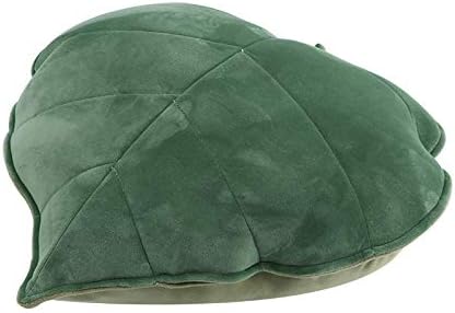 Vista 4 de Cyprinus Carpio Cojín de almohada para el hogar en forma de hoja 3D, almohada lumbar, almohada para el hogar, decoración de 20 x 20 pulgadas (verde)