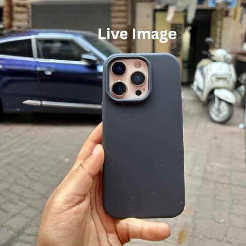 Image of Liquid Silicone Case Compatible for iPhone 13 Pro Max Black | Slim Back Cover | Soft Touch Bumper | Shockproof Drop Protection | Microfiber Cloth Inside | Sleek Solid Design