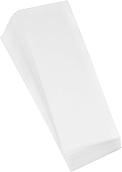CABAX 8" x 2.7" Disposable Hair Removal Tool Epilator Non-woven Fabric Epilator for Women Wax Strip Paper Shaving Rolls Waxing Smooth Legs 50pcs