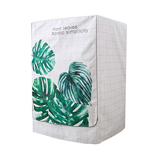 AKEfit - Tapa para lavadora, 60 x 64 x 85 cm, apta para lavadoras y secadoras de tambor, hojas de plantas