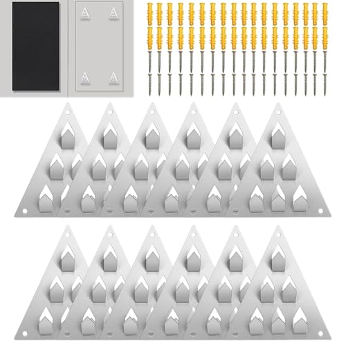 Clips de fixation pour montage acoustique (lot de 12 pièces) pour panneau isolant