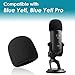 YOUSHARES 2PCS Blue Yeti Pop Filter for Blue Yeti Microphone, Yeti Foam Windscreen with Dead Cat Blue Yeti Mic Cover for Yeti Mic and Blue Yeti Pro USB Microphone