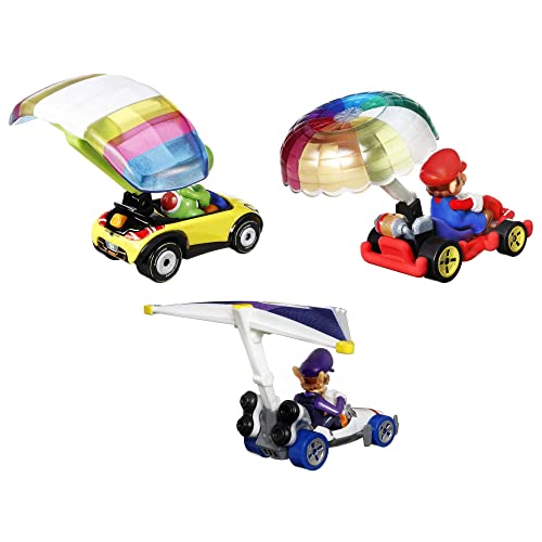 Hot Wheels Super Mario 3-Pack de Coches a Escala 1:64 miniatura 2