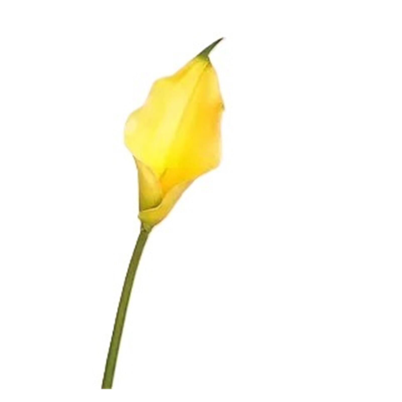 Casetlong 10Pcs Artificial Flowers Wedding Table Decor Bouquet Fake Home Room Party Flower Arrangement(Large yellow)