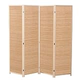 PANELES PLEGABLES Y FLEXIBLES CON BISAGRAS: este separador de ambientes consta de 4 paneles de persiana, y los mismos lados le permiten ver siempre el atractivo frente de la pantalla