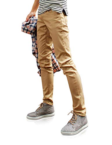 Demon&Hunter 910X Skinny Serie Hombre Pantalones Estrechos Casual Chino DH9103(31)