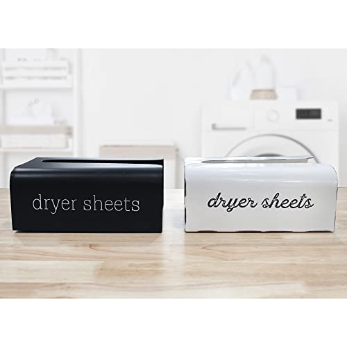 Auldhome Dryer Sheet Dispenser (Black); Enamelware Vertical Style Fabric Softener Sheet Holder For Laundry Room #TOP6