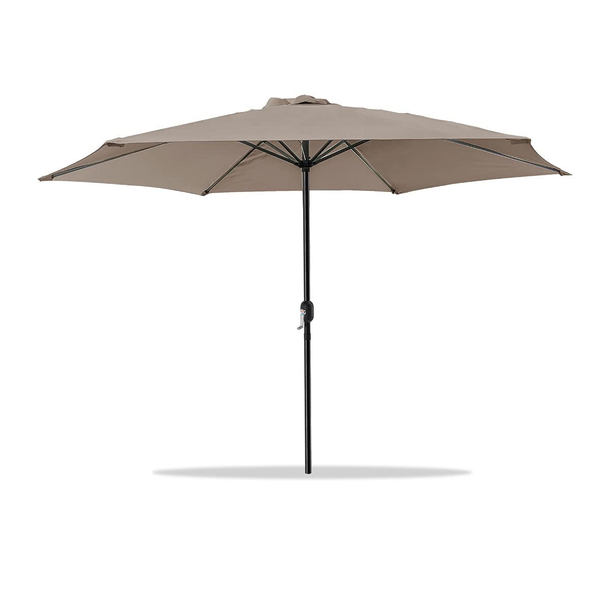 Acomoda Textil – Sombrilla de Jardín con Forro Anti UV. Parasol de Aluminio con Manivela, Toldo Octogonal 3 M Ø para Terrazas y Patios 244 x 300cm.