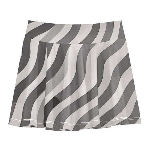 Girl Athletic Skort with Shorts Flowy Little Girl Skort Scort Skirt for Kids with Pockets