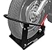 HOXWELL Heavy Duty Steel Motorcycle Wheel Chock,1800 lbs Capacity Wheel Cradle Holder,Motorcycle Front Wheel Stand with 3 Adjustable Height Holes,Easy to Carry and Move Suit for Dirt Bike,Motorcycles