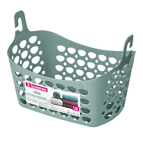 Cesto para Prendedor Sanremo Verde 14x13cm