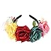 Damen Blumenkranz Blumen Kranz Stirnband Frauen Hochzeit Party Braut Fotografie Dekoration Girlande Floral Krone Haarband Brautjungfernkleid Blumenmaedchenkleid Ballkleid Weihnachten Haarschmuck