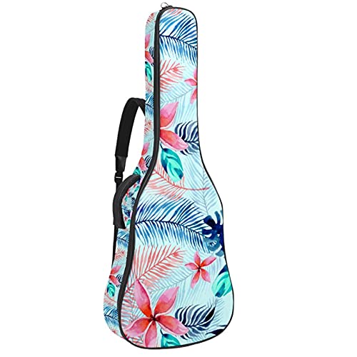 Housse de guitare acoustique fleurs roses pour exprimer votre passion musicale