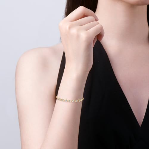 Moissanite Link Bracelet 0.9cttw D Color VVS1 925 Sterling Silver Delicate Precious Stylish Bracelet for Women Mom Birthday Gifts2