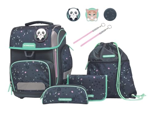 Schneiders zaino della scuola Ergolite Set 9 -pezzi Mint Meadow grigio scuro