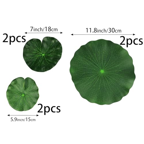 image for Lightingsky Artificial Floating Foam Lotus Leaves Artificial Foliage P