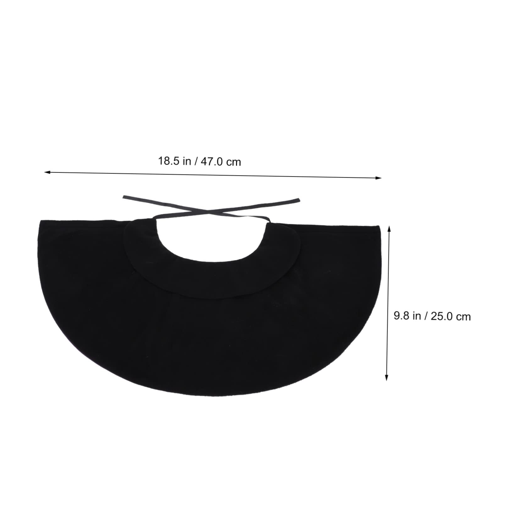 BESPORTBLE 2pezzi Cloak Per Animali Domestici Stile Halloween Costume Nero Per Cani e Gatti Accessorio Creativo Per Feste e Cosplay Design Unico e Confortevole