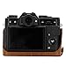 MegaGear MG959 Ever Ready Leather Camera Half Case and Strap Compatible with FujifilmX-T30 MII, X-T30, X-T20, X-T10 - Light Brown