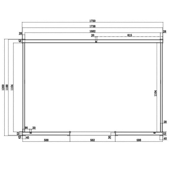 Bagno Italia Sauna infrarouge 175 x 135 pour 4 personnes en bois Hemlock avec chromothérapie