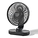 OCOOPA Ventilador USB Silencioso, 16cm Oscilante de Escritorio Con Batería Recargable 4000mAh, Portátil, 4 Velocidades Para Hogar, Cocina, Dormitorio, Oficina, Plata