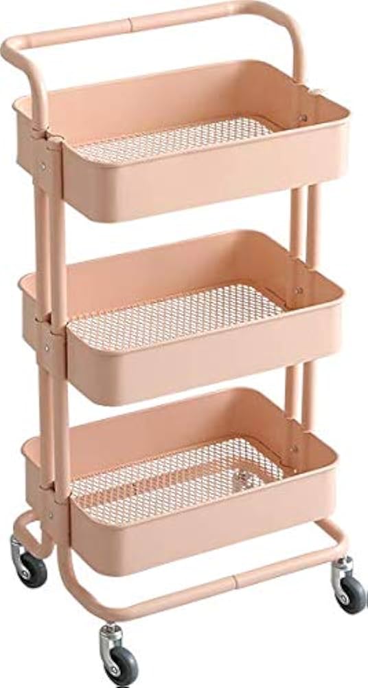 Amazon.co.jp: 丈夫なアイアン素材のキャスター付き3段キッチンワゴン Amazon.co.jp: 丈夫なアイアン素材のキャスター付き3段キッチンワゴン