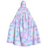 yuangjhop Meerjungfrauen-Tattoo-Druck für Erwachsene, Kapuzenumhang...