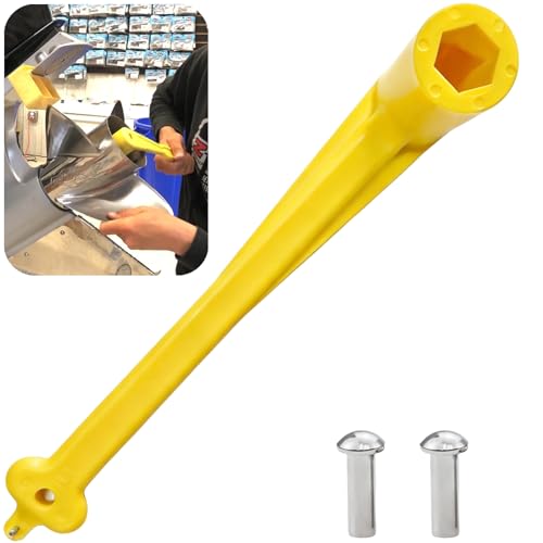 FullMayPro Floating Polymer Propeller Wrench 1-1/16 Marine Boat Nut Propeller Wrench for Mercury/OMC/Mercruiser/Alpha Replaces 91-859046Q4 Light Weight Rustproof Plastic Yellow(27mm)