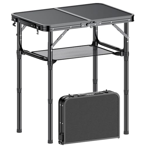 Folding Camping Table, 2 FT Folding Portable...