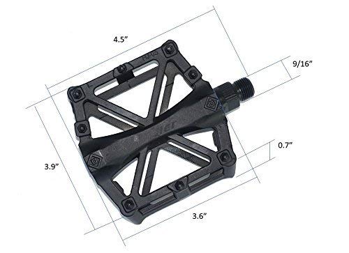 image for AVOLIVING Bicycle Pedal 9/16 Lightweight Aluminum Alloy CNC Sealed Bal