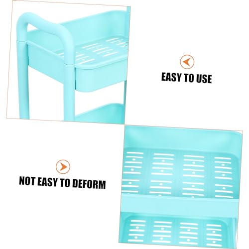 Zerodeko Rack de carrinho prateleiras rolantes para banheiro carrinho de rolo carrinho de compras pr