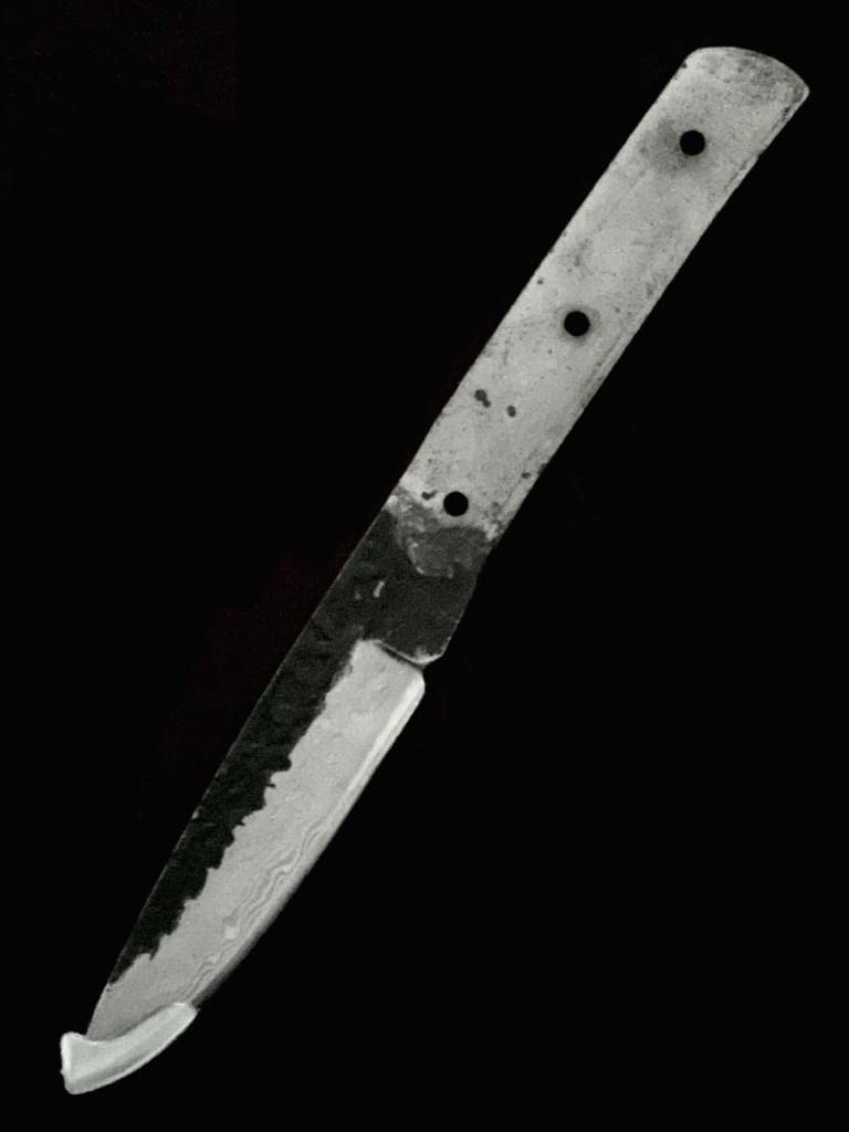 Lame vierge Scandinave en acier VG10 | Couteau de bricolage et cuisine | Forgé à la main, pleine soie