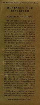 Hardcover Business, the Civilizer Book
