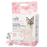 All For Paws 桜白茶の香りで脱臭 猫砂 おから トイレに流せる 固まる ベントナイト タピオカ 混ぜる天然ユッカ 消臭 抗菌 サンド 飛び散らない 天然素材 真空パック (【お試し用】2.5kgx1個)
